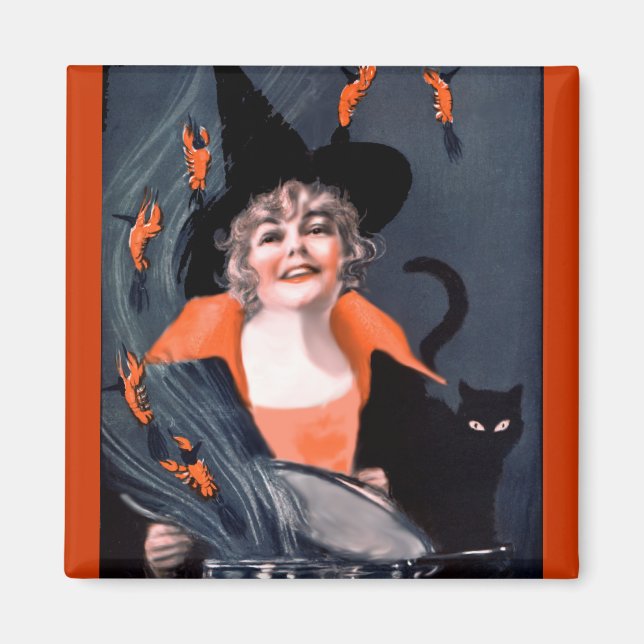 Magnet d'Halloween vintage (Devant)