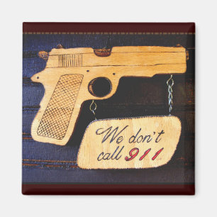 Magnet d'humour d'arme à feu