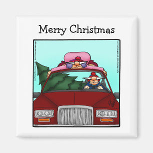 Magnet d'Humour de Noël de l'étouffement amusant