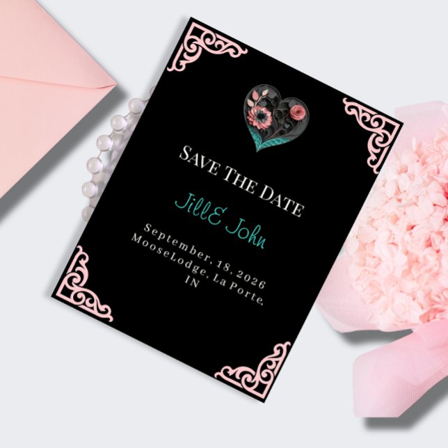 Magnet d'invitation de mariage "Sauvez la date" (Créateur téléchargé)
