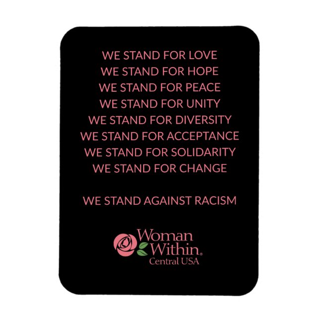 Magnet Diversity Statement Woman Within Central (Vertical)