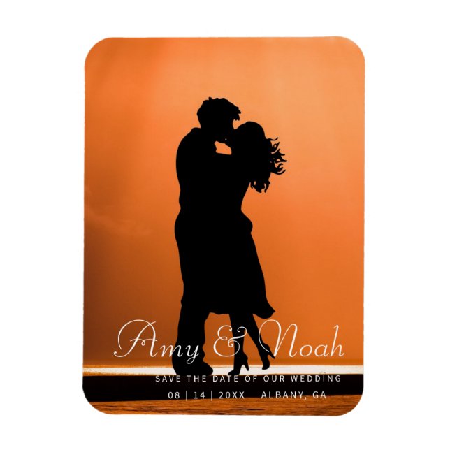 Magnet DIY de rappel de date de mariage personnali (Vertical)