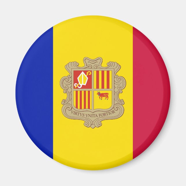 Magnet drapeau d'Andorre (Devant)
