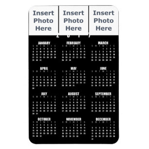 Magnet du calendrier 2017 - Photo Collage Modèle