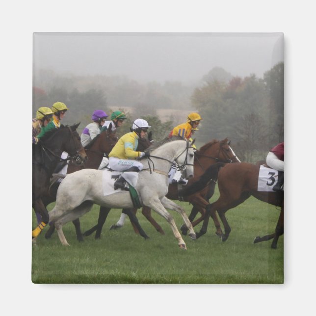 Magnet du Carré de champ du cheval de course (Devant)
