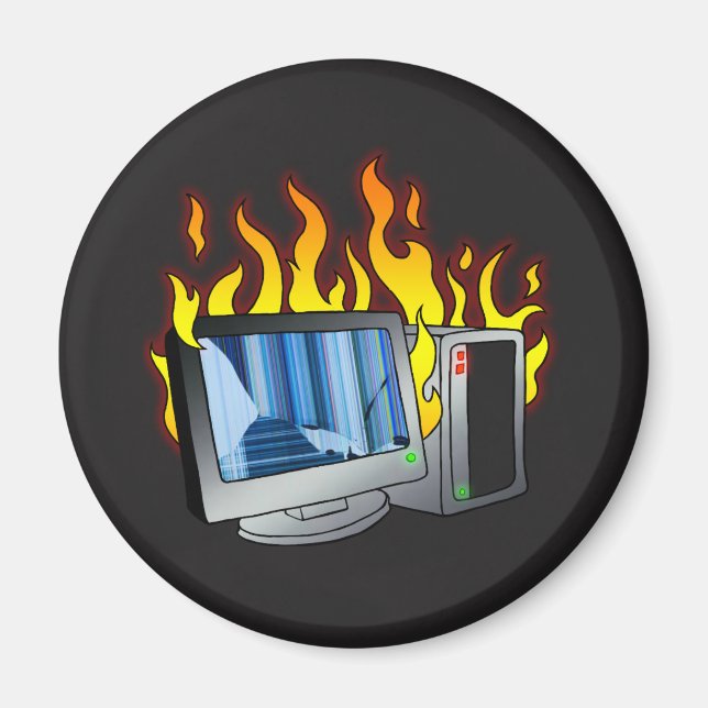 Magnet du cercle d'incendie de l'ordinateur (Devant)