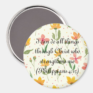 Magnet du cercle floral customisé - Verse de la Bi