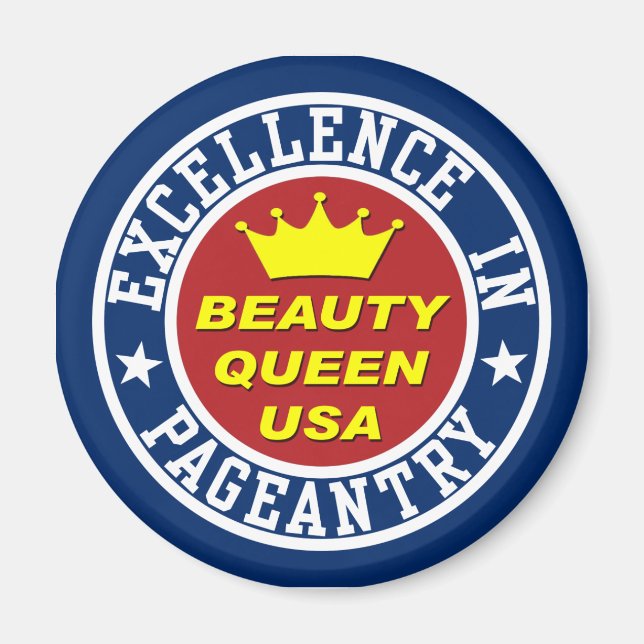 Magnet du concours de beauté Queen's (Devant)