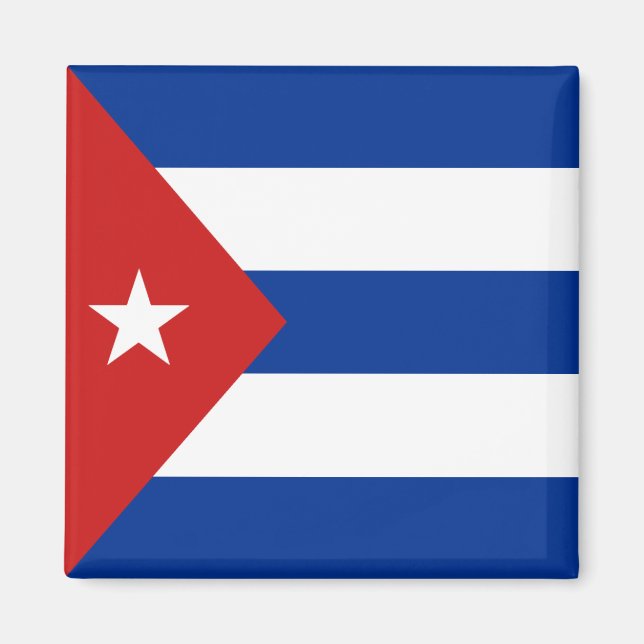 Magnet du drapeau de Cuba (Devant)