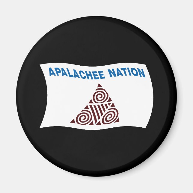 Magnet du drapeau de la nation Apalachee (Devant)
