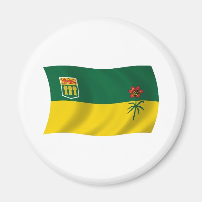 Magnet du drapeau de la Saskatchewan (Devant)