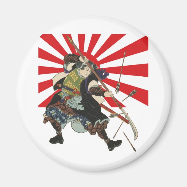 Magnet du drapeau de Samurai (Devant)