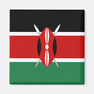 Magnet du drapeau du Kenya