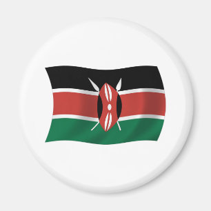 Magnet du drapeau du Kenya