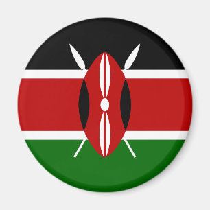 Magnet du drapeau du Kenya