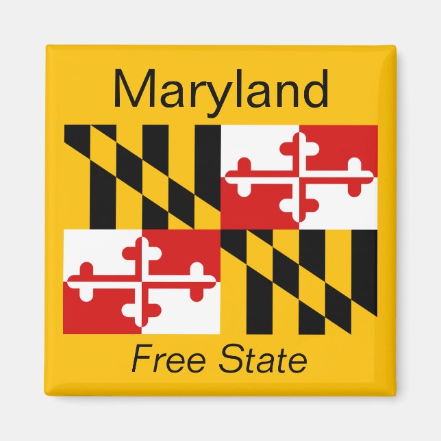 Magnet du drapeau du Maryland (Devant)