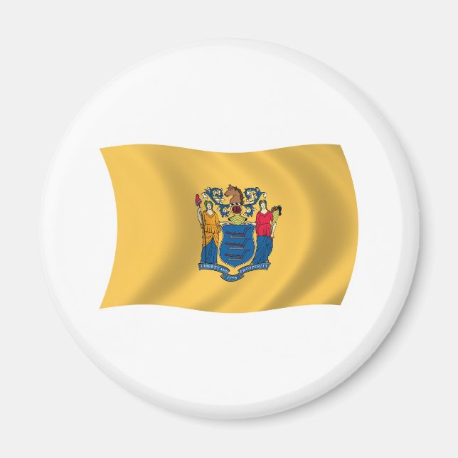 Magnet du drapeau du New Jersey (Devant)