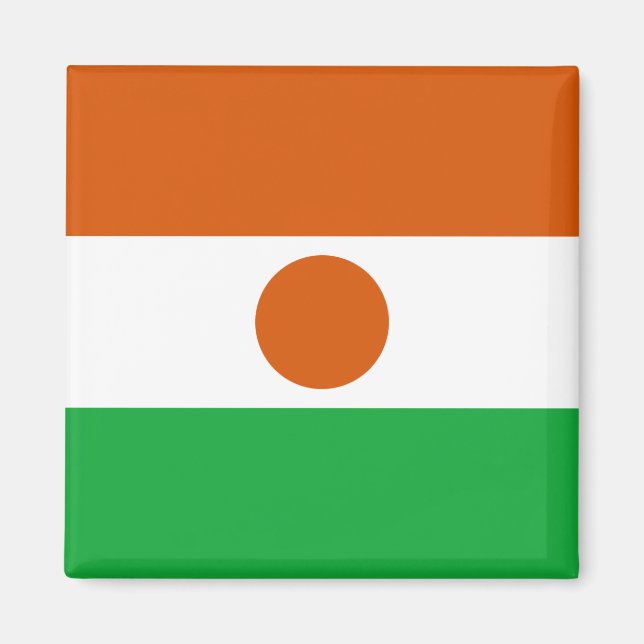 Magnet du drapeau du Niger (Devant)