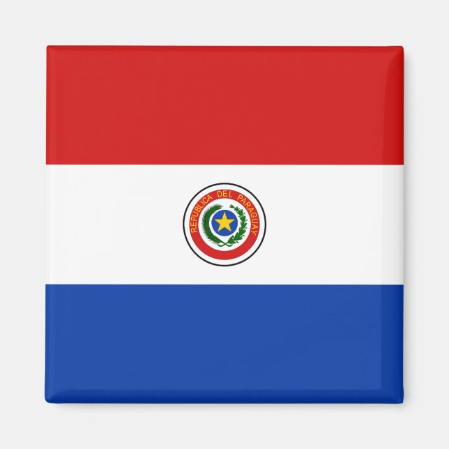 Magnet du drapeau du Paraguay (Devant)