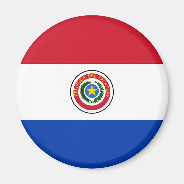 Magnet du drapeau du Paraguay (Devant)