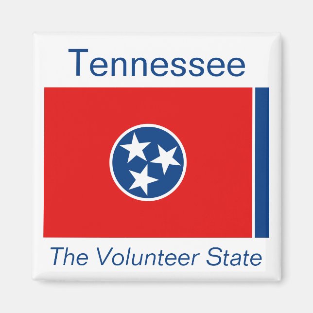 Magnet du drapeau du Tennessee (Devant)