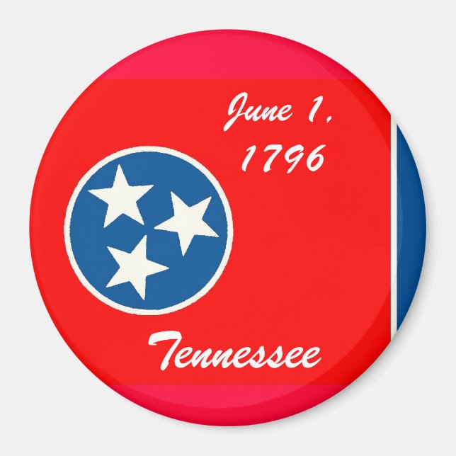Magnet du drapeau du Tennessee (Devant)