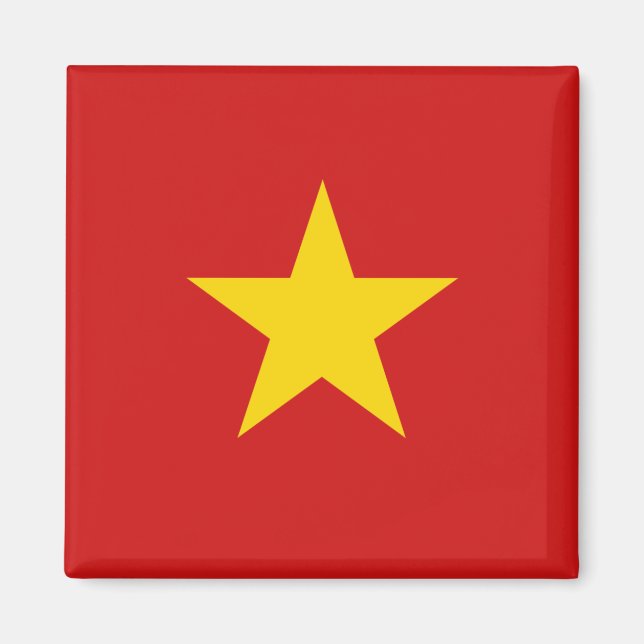 Magnet du drapeau du Vietnam (Devant)