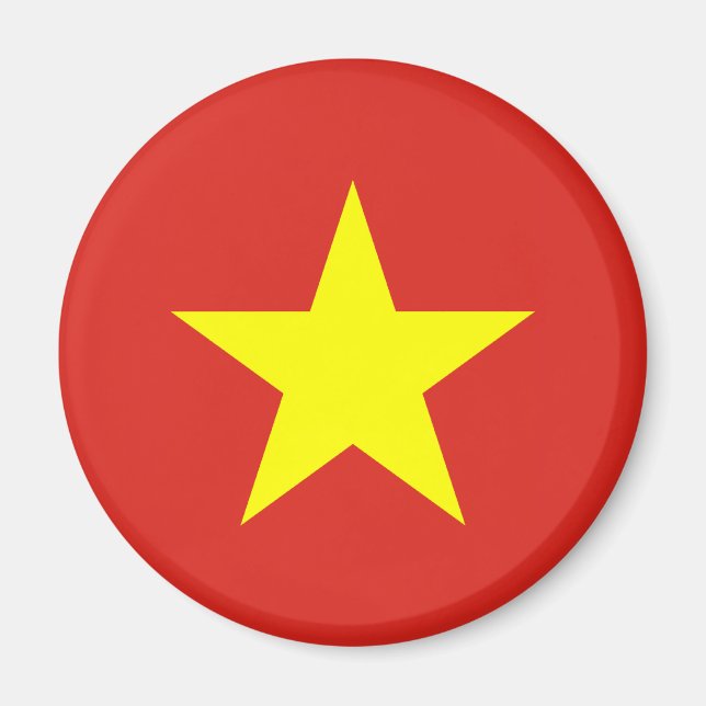 Magnet du drapeau du Vietnam (Devant)