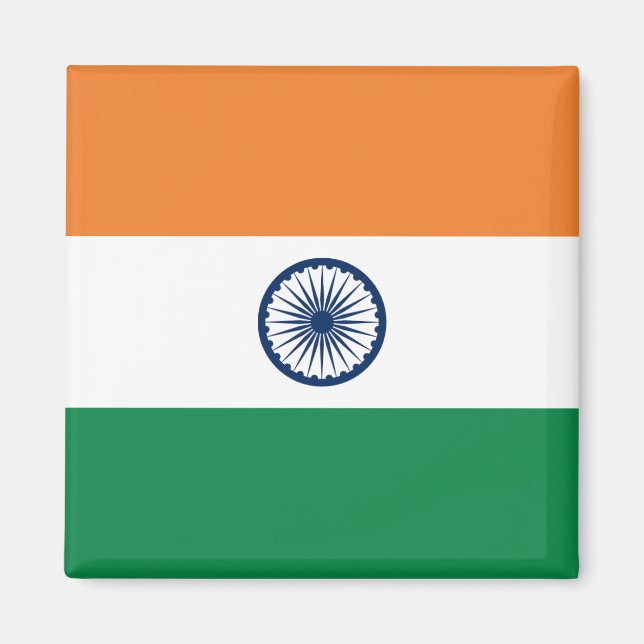 Magnet du drapeau indien (Devant)