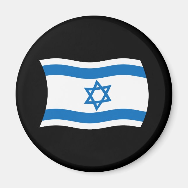 Magnet du drapeau israélien (Devant)