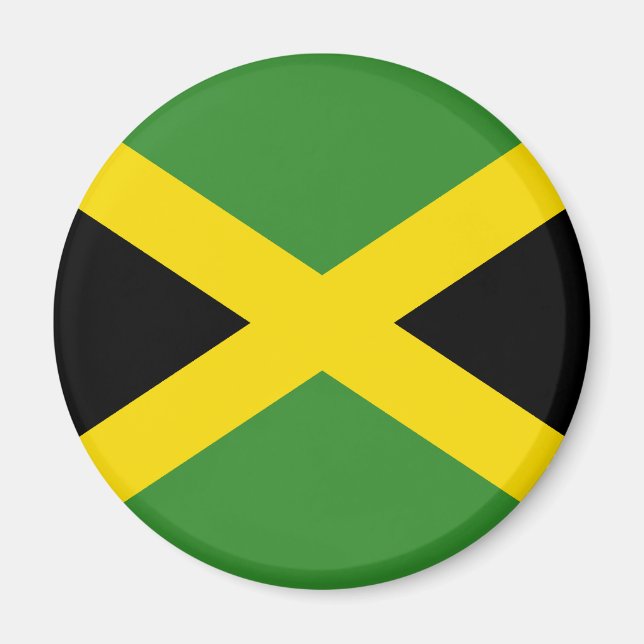 Magnet du drapeau jamaïcain (Devant)
