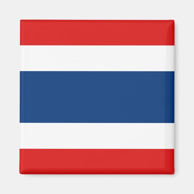 Magnet du drapeau thaïlandais (Devant)