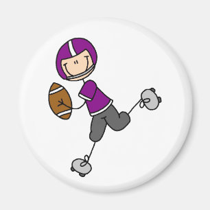 Magnet du joueur de football violet