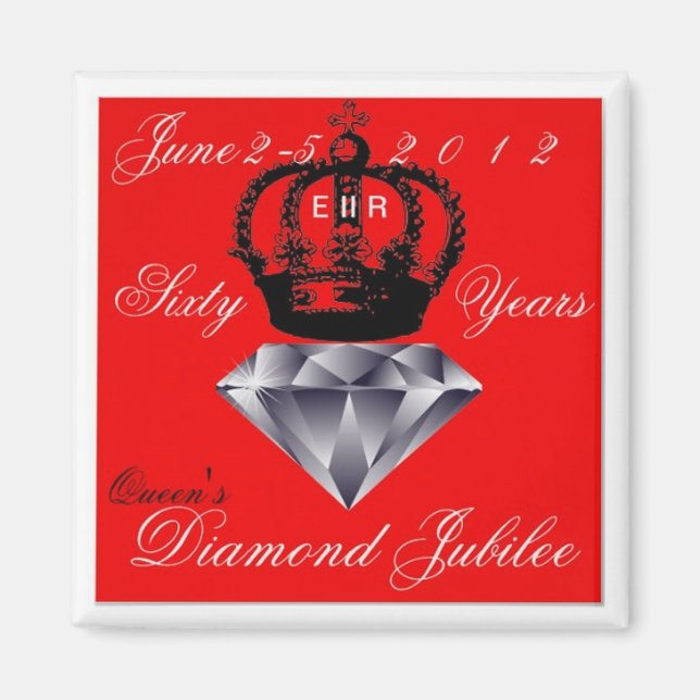 Magnet du jubilé de diamant de Queens (Devant)