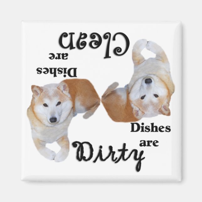 Magnet du lave-vaisselle Shiba Inu (Devant)