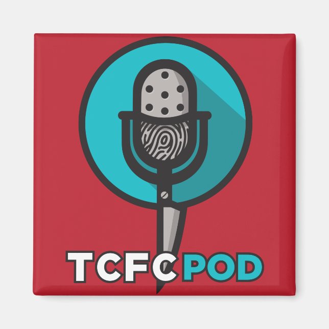 Magnet du logo du carré (Devant)