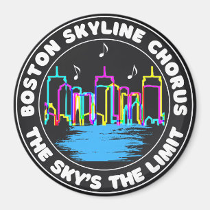 Magnet du logo du choeur Skyline de Boston