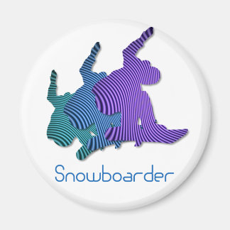 Magnet du logo du snowboard