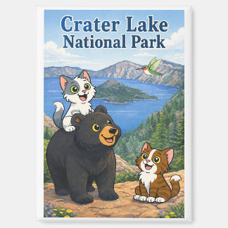 Magnet du Parc national Crater par Catnaps-N-Chaos