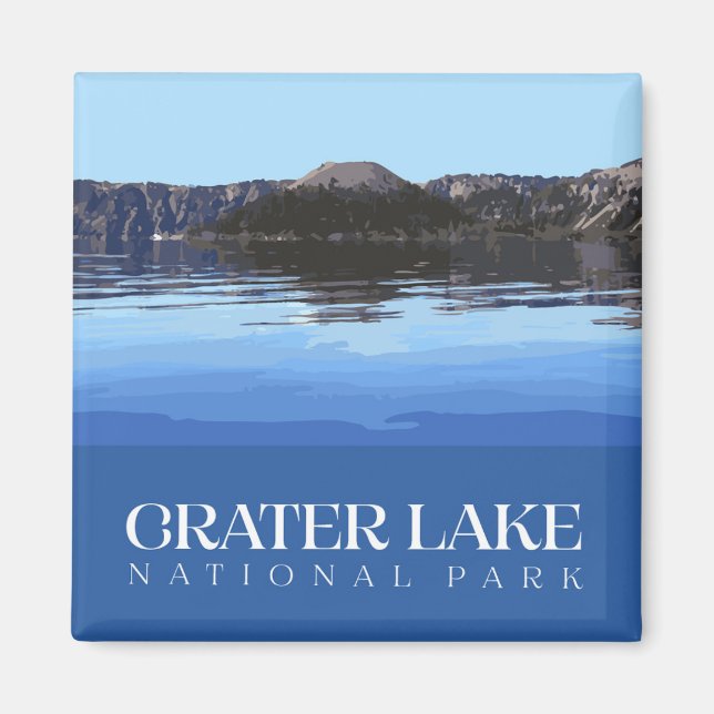 Magnet du parc national du lac Crater (Devant)