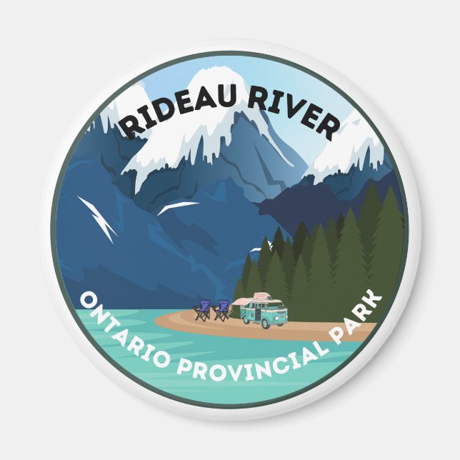 Magnet du parc provincial de Rideau River Ontario (Devant)