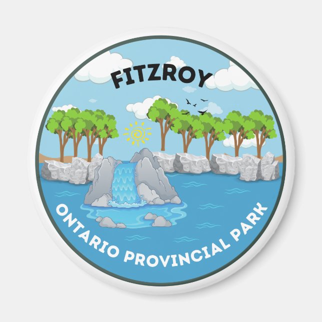 Magnet du parc provincial Fitzroy Ontario (Devant)