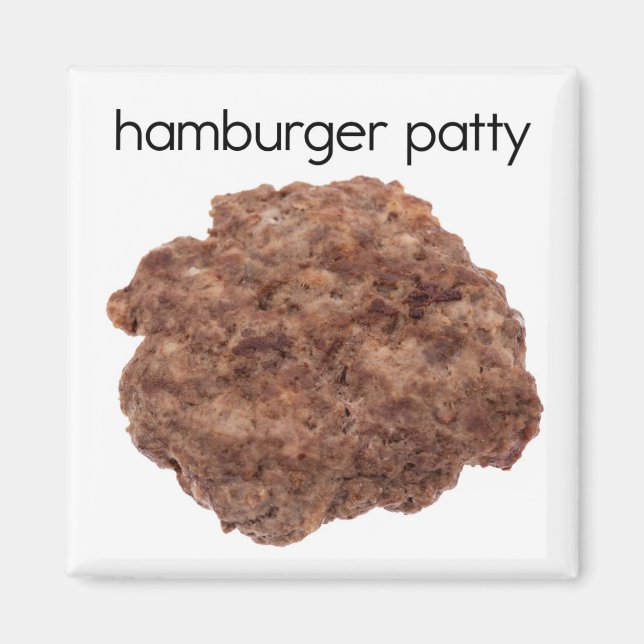 Magnet du réfrigérateur de hamburger Patty (Devant)