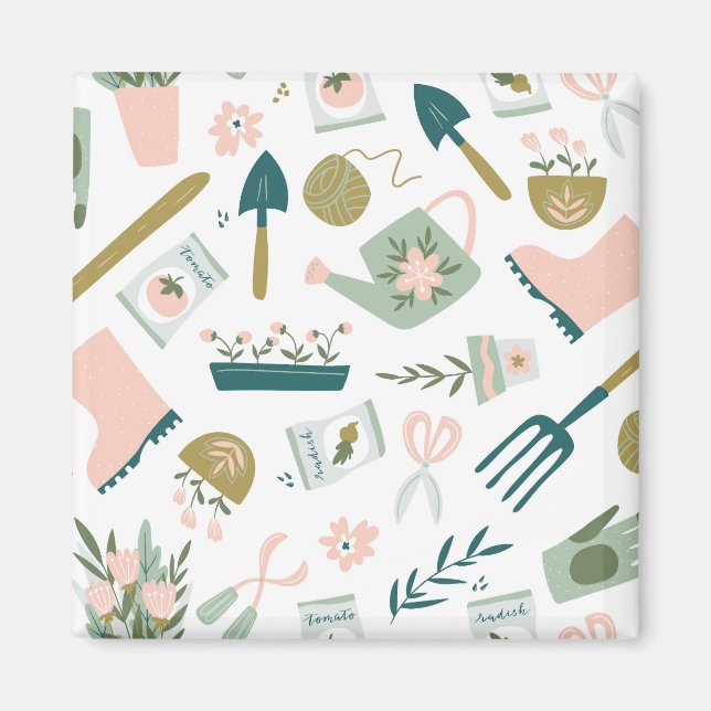 Magnet du temps du jardin (Devant)