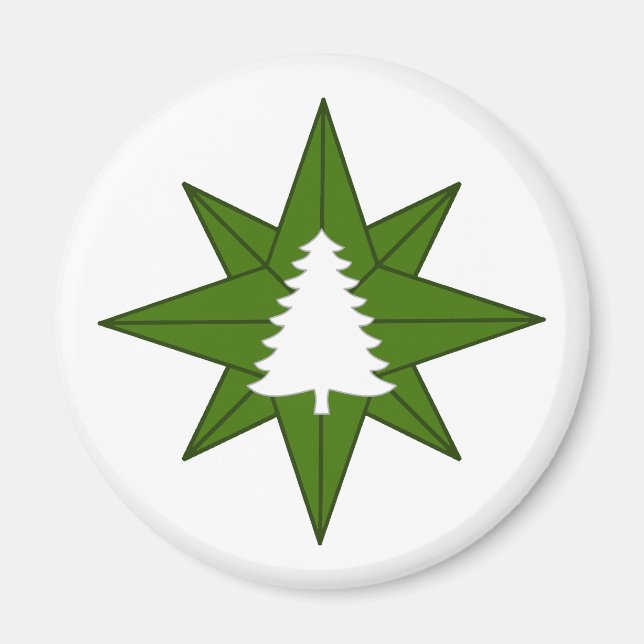 Magnet en bois gris SCA (Devant)