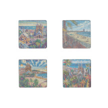 Barcelona, Park Guell, Sagrada Familia, Souvenir