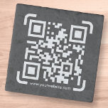 Magnet En Pierre Business Scan Me QR Code Website Modern Simple<br><div class="desc">Le design est moderne et simple. Ajoutez votre propre code QR.</div>