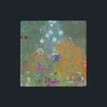 Magnet En Pierre Gustav Klimt Fleur Jardin Cottage Nature<br><div class="desc">Un beau tableau de jardin - c'est un tableau classique de Gustav Klimt,  appelé Cottage Garden,  ou Bauergarten,  1907,  qui est un gros plan d'un jardin fleuri,  un tableau floral coloré.</div>