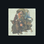 Magnet En Pierre Les rêves d'il y a longtemps<br><div class="desc">Artiste : Norman Rockwell | Cowboy écoutant le phonographe</div>