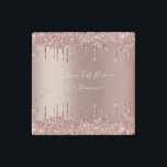 Magnet En Pierre Parties scintillant rose Gold Blush personnalisé A<br><div class="desc">Aimant en pierre avec Parties scintillant Rose en or Blush Drips Texte personnalisé Rose moderne - Ajouter votre texte unique ou supprimer du texte - Faire votre cadeau Magnet spécial - Redimensionner et déplacer ou supprimer et ajouter du texte / des éléments avec outil de personnalisation. Choisissez les polices /...</div>